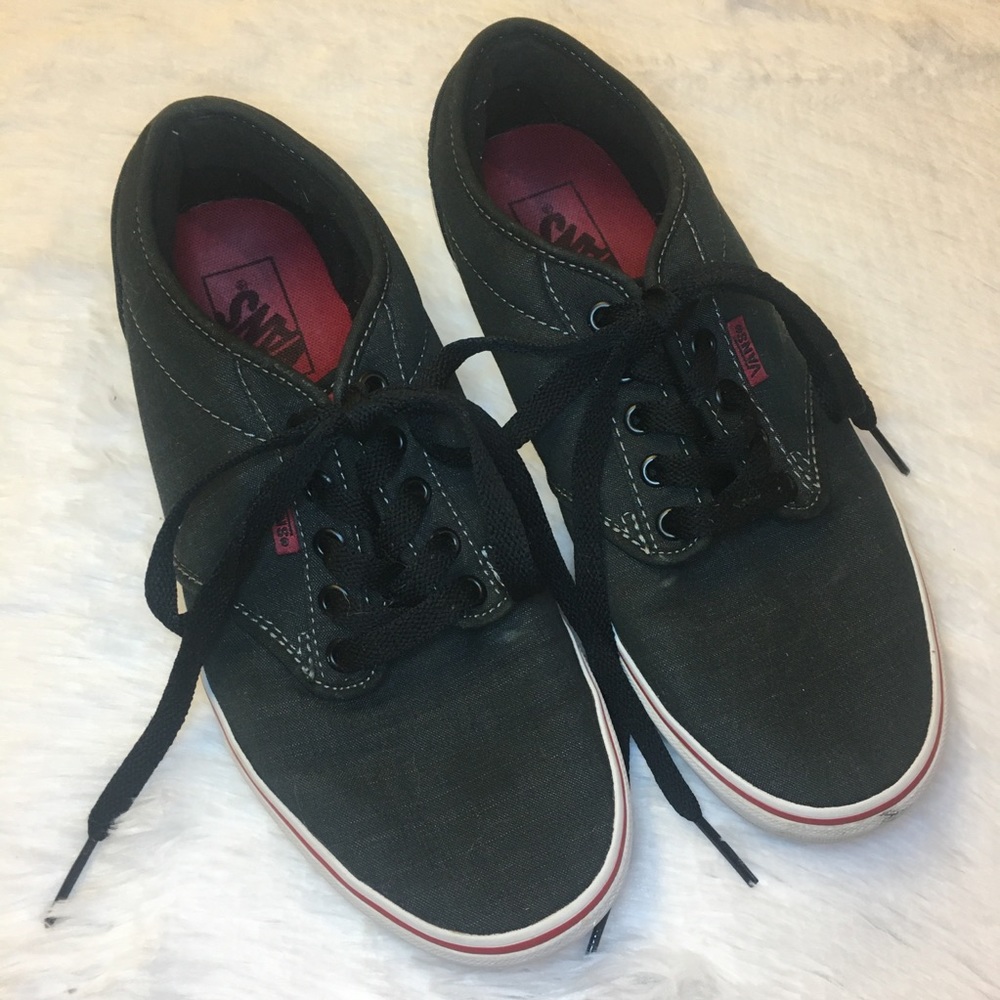 VANS Atwood Men’s Textile Black/Chili Lace Up Sneakers 8.5